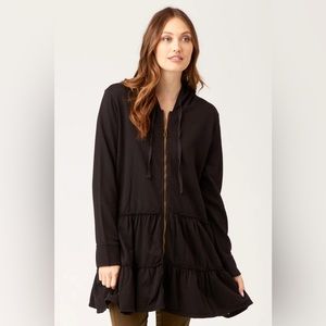 XCVI WEARABLES Brionna Zip Hoodie Dress Jacket